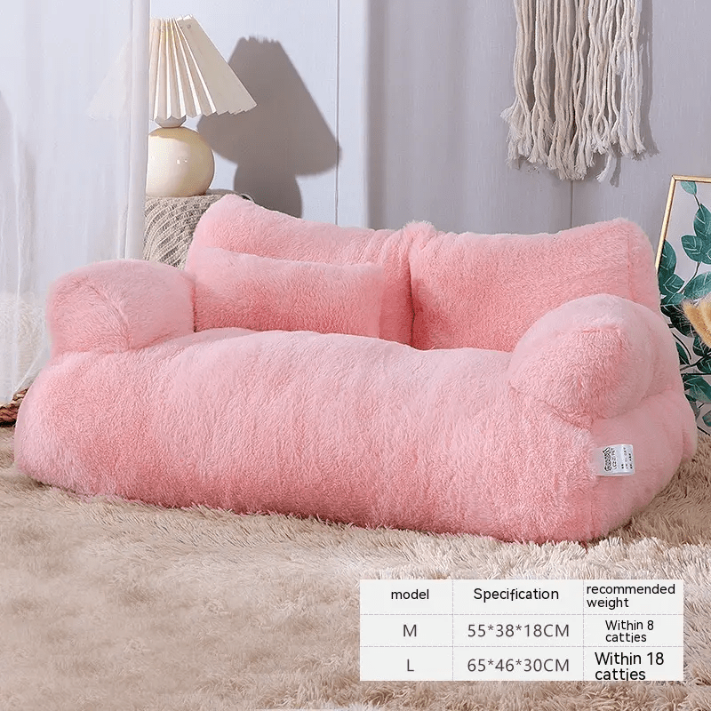 ElitePaws Premium Elevated Plush Cat Bed Warm Sofa For Small Dogs by For Animals, With Love