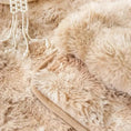 Load image into Gallery viewer, Luxurious Gradient Velvet Sofa Cover, plush beige faux fur texture
