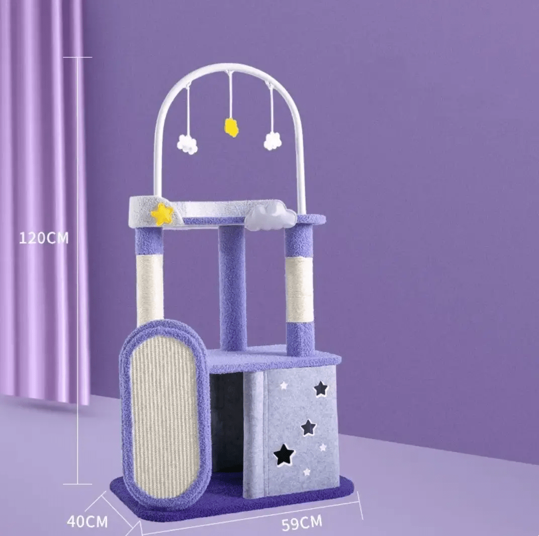 PawPerfect Large Indoor Cat Scratching and Jumping Durable Platform by For Animals, With Love