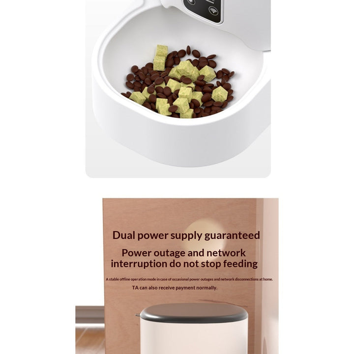 Feeding bowl and supplier backup-power graphic