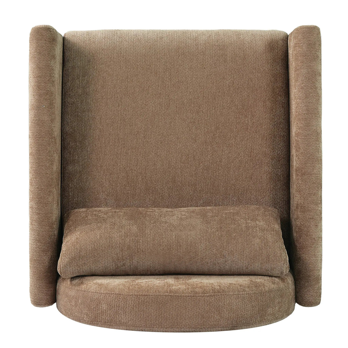 Coffee Pet Friendly Accent Chair with Hidden Pet Nook, brown upholstery