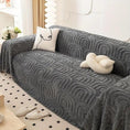 Load image into Gallery viewer, topspet Luxurious Four Seasons Jacquard Slipcover for gray sofa, waterproof couch cover.
