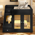 Carica l'immagine nel visualizzatore della galleria, Hidden cat litter box enclosure designed as a stylish side table for pets with a hidden litter box compartment.

