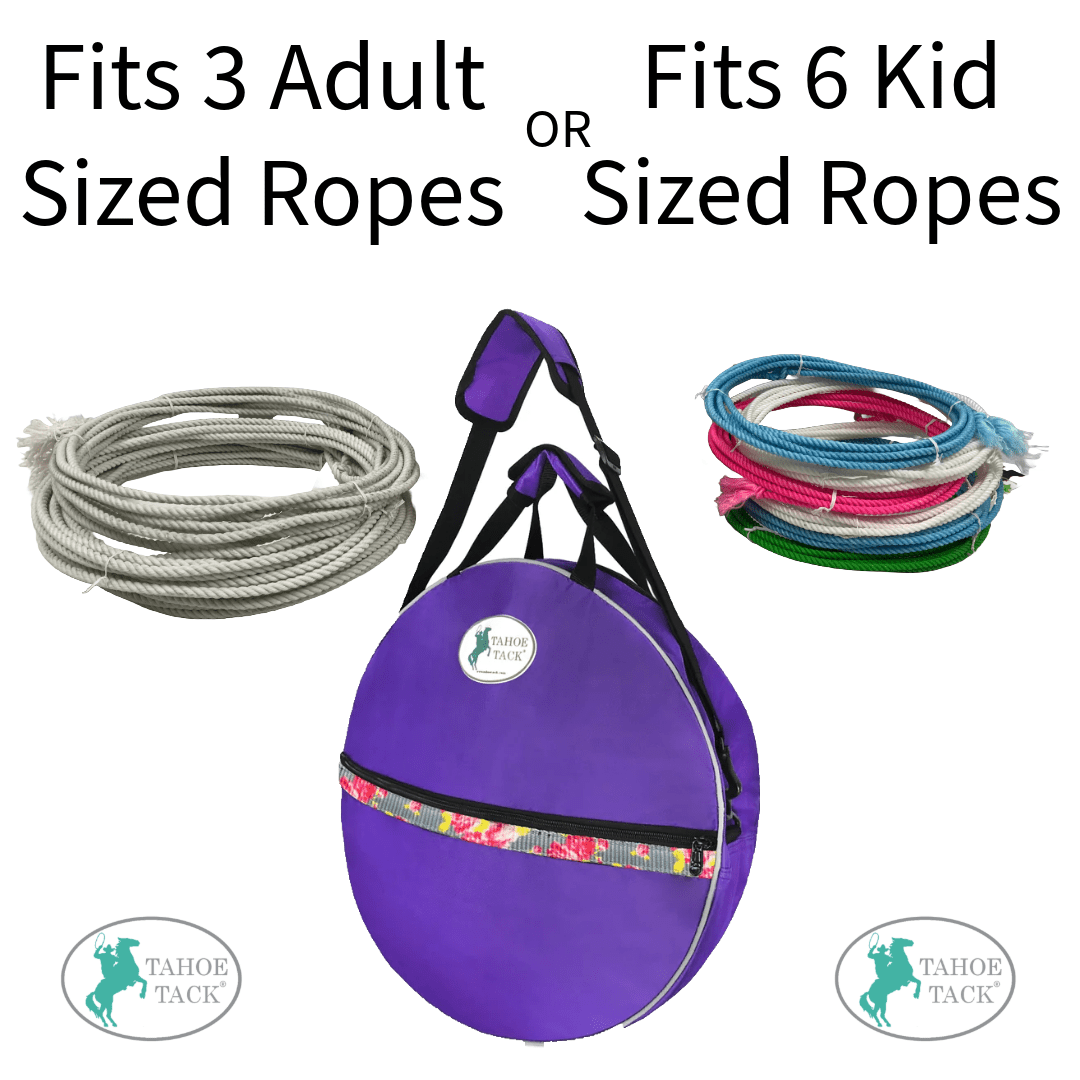 Tahoe Tack Reflective 3-Rope Roping Carry Bag