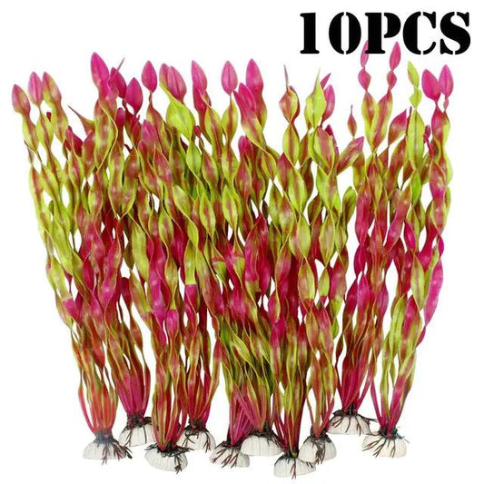 10pcs Artificial Aquarium Plants for Fish Tank Decoration - from For Animals, With Love
