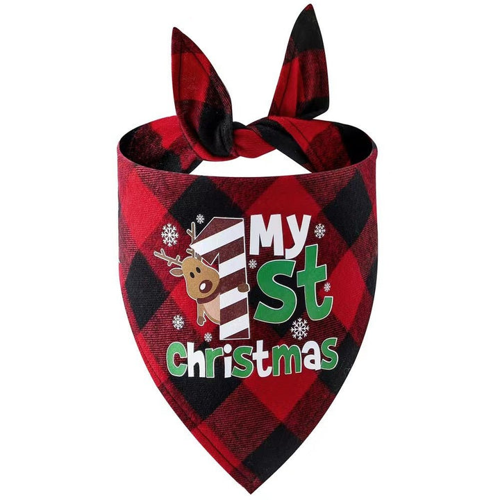Christmas Plaid Dog &amp; Cat Bandana – photo 10