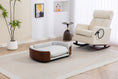 Load image into Gallery viewer, Scandinavian style elevated dog bed with solid wood legs and light gray cushion
