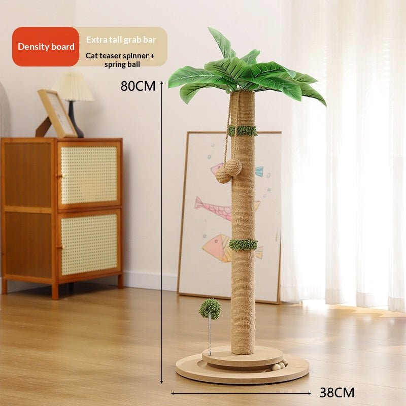 Tall MDF-base leafy scratcher dimension chart