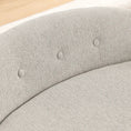 Charger l'image dans la visionneuse de la galerie, OVERSIZED Size Oval Semi-Enclosed Dog Sofa - Durable Linen Material, Button-Tufted Backrest, High-Center Low-Sides Support & Plush Comfort-Beige by HouseOfZazla
