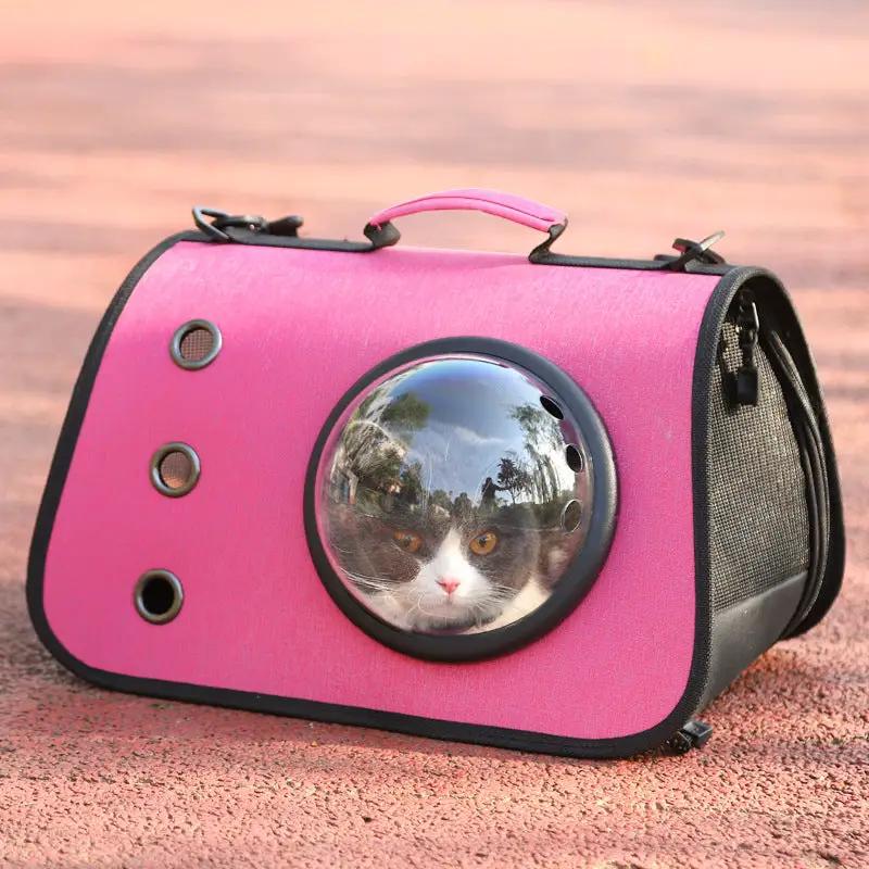 Elegant Foldable Cat Backpack Breathable Linen Mesh by For Animals, With Love