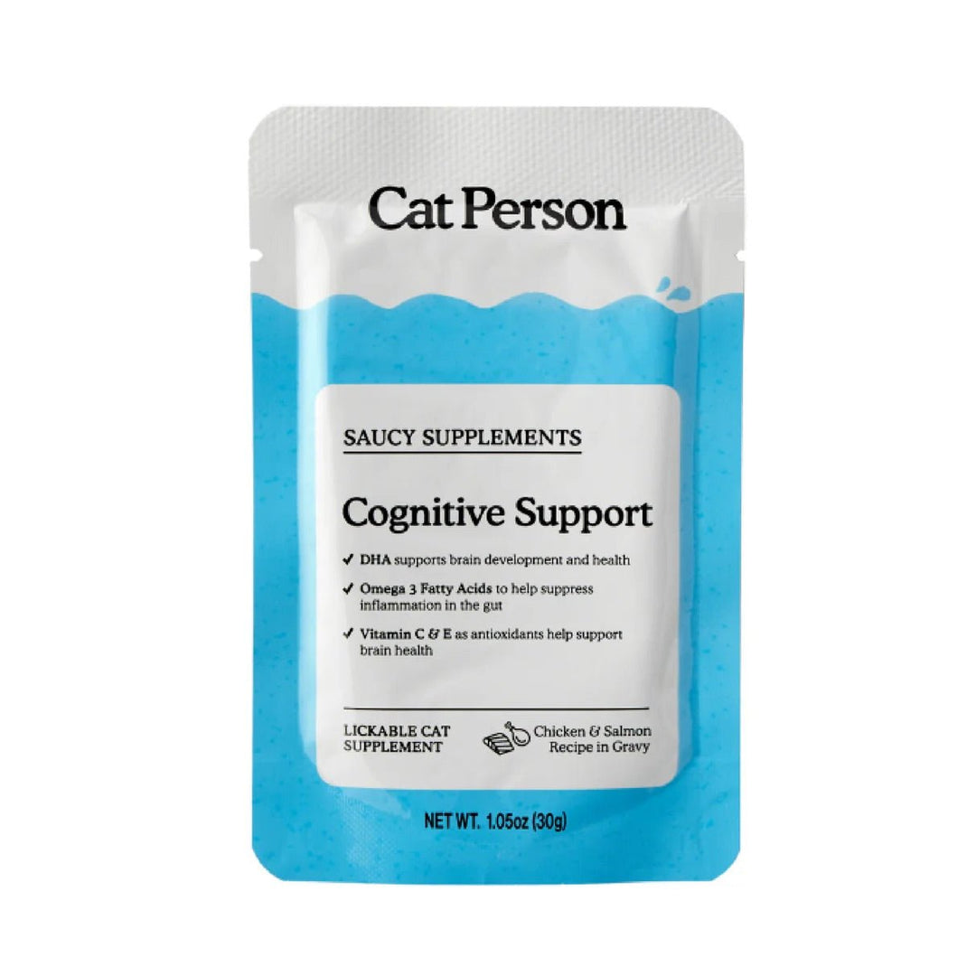 Cat Person Cat Supplement Cognitive Support Chicken &amp; Salmon 1.05oz Pouch