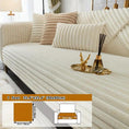 Load image into Gallery viewer, topspet Luxurious Rabbit Fur Sofa Slipcover, light grey, non-slip for sofas
