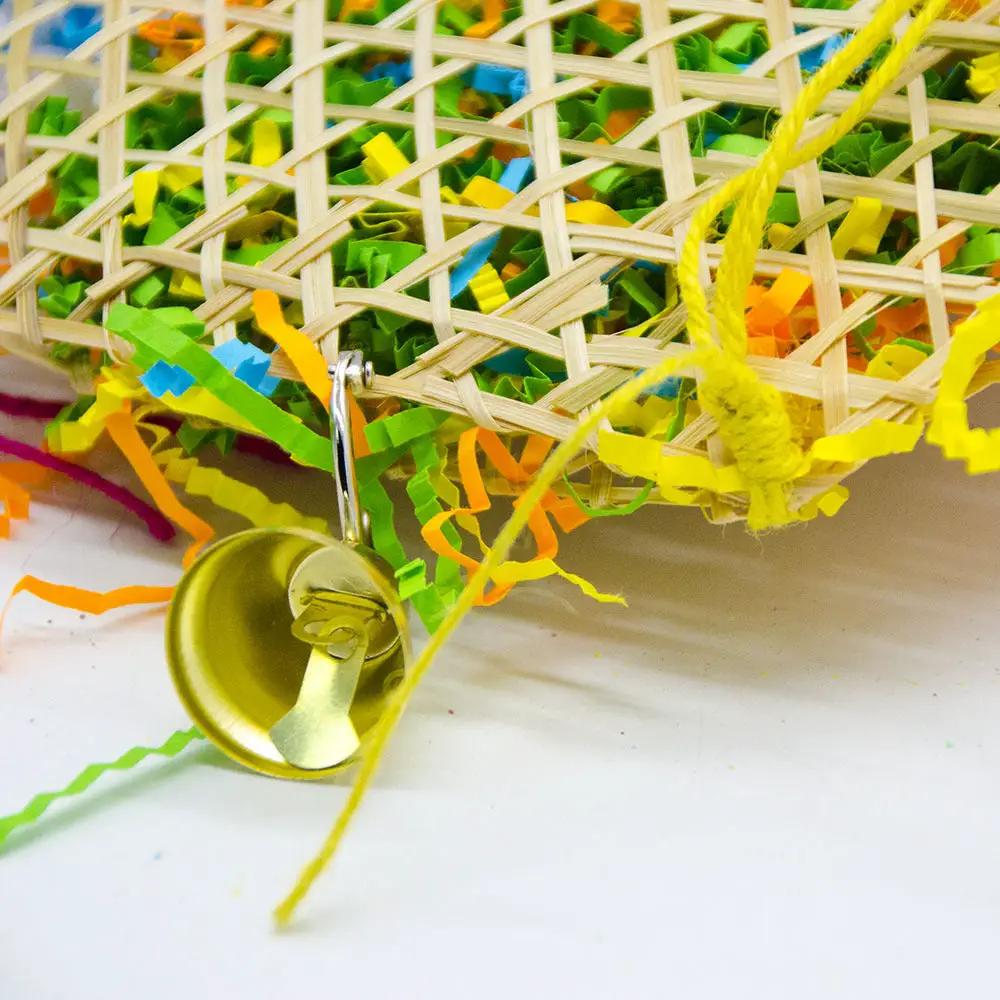 Natural Bird Brushed Straw Toy 35cm High 20cm Round With Hook by Sell My Stuff