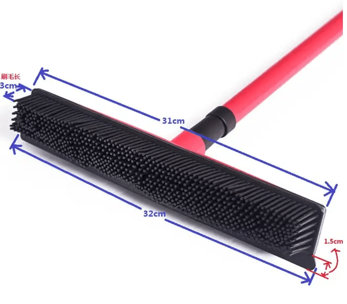 Premium Pet Hair Removal Broom Mop Washable Head And Hands Free Usage For Cleaning On Carpets Floors And Furniture Today by For Animals, With Love