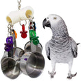 Bild in Galerie-Betrachter laden, Luxury Durable Stainless Steel Parrot Bite Toy 4 Pot String 8x22cm by Sell My Stuff
