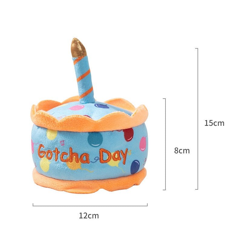 Birthday Cake Plush Squeaky Dog Toy – photo 7