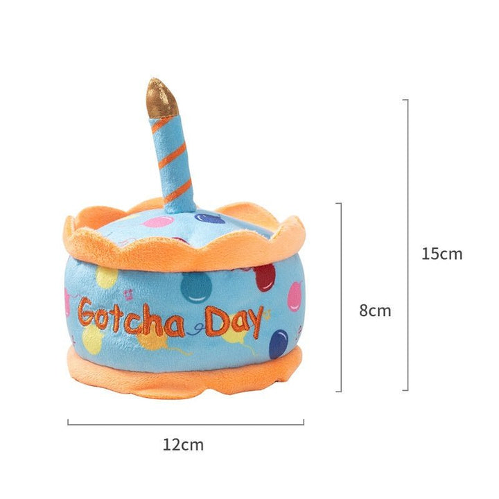 Birthday Cake Plush Squeaky Dog Toy – photo 7