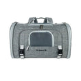 Charger l'image dans la visionneuse de la galerie, Mr. Peanut's Monterey Series airline-compliant horizontal backpack pet carrier, grey fabric with mesh window
