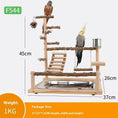 Cargar la imagen en la vista de la galería, Sichuan Pepper Parrot Climbing Training Platform Natural Solid Wood Frame Set With Size 37 26 45 by Sell My Stuff
