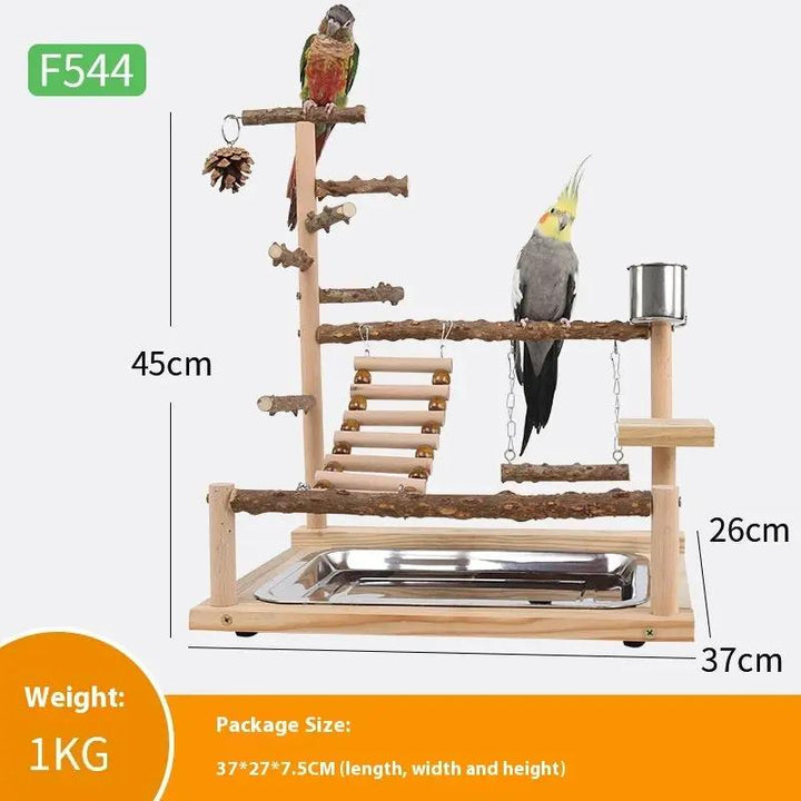 Sichuan Pepper Parrot Climbing Training Platform Natural Solid Wood Frame Set With Size 37 26 45 by Sell My Stuff