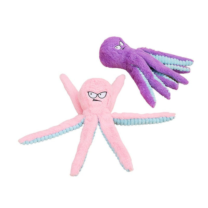 Plush Octopus Squeaky Dog Toy – photo 8