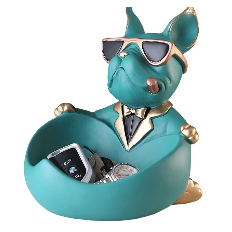 French Bulldog Catchall Bowl &amp; Tray Statue – photo 9