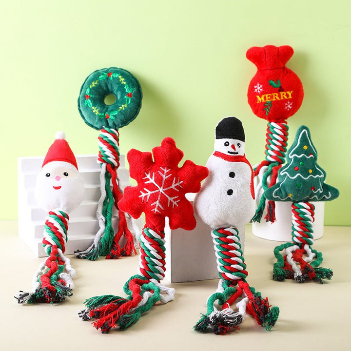 Christmas Rope Plush Dog Toys – photo 4