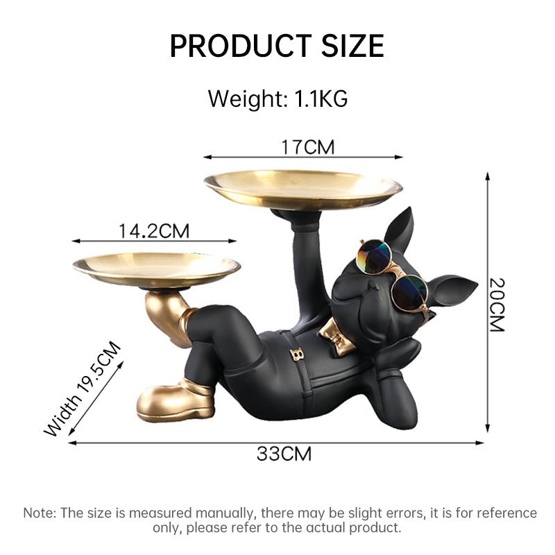 French Bulldog Catchall Bowl &amp; Tray Statue – photo 12