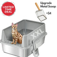 Gallery viewerに画像を読み込む, XXL 304 Stainless Steel Cat Litter Box by 4FurBaby
