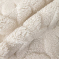Load image into Gallery viewer, L-shaped couch cover plush cream microfiber fabric.
