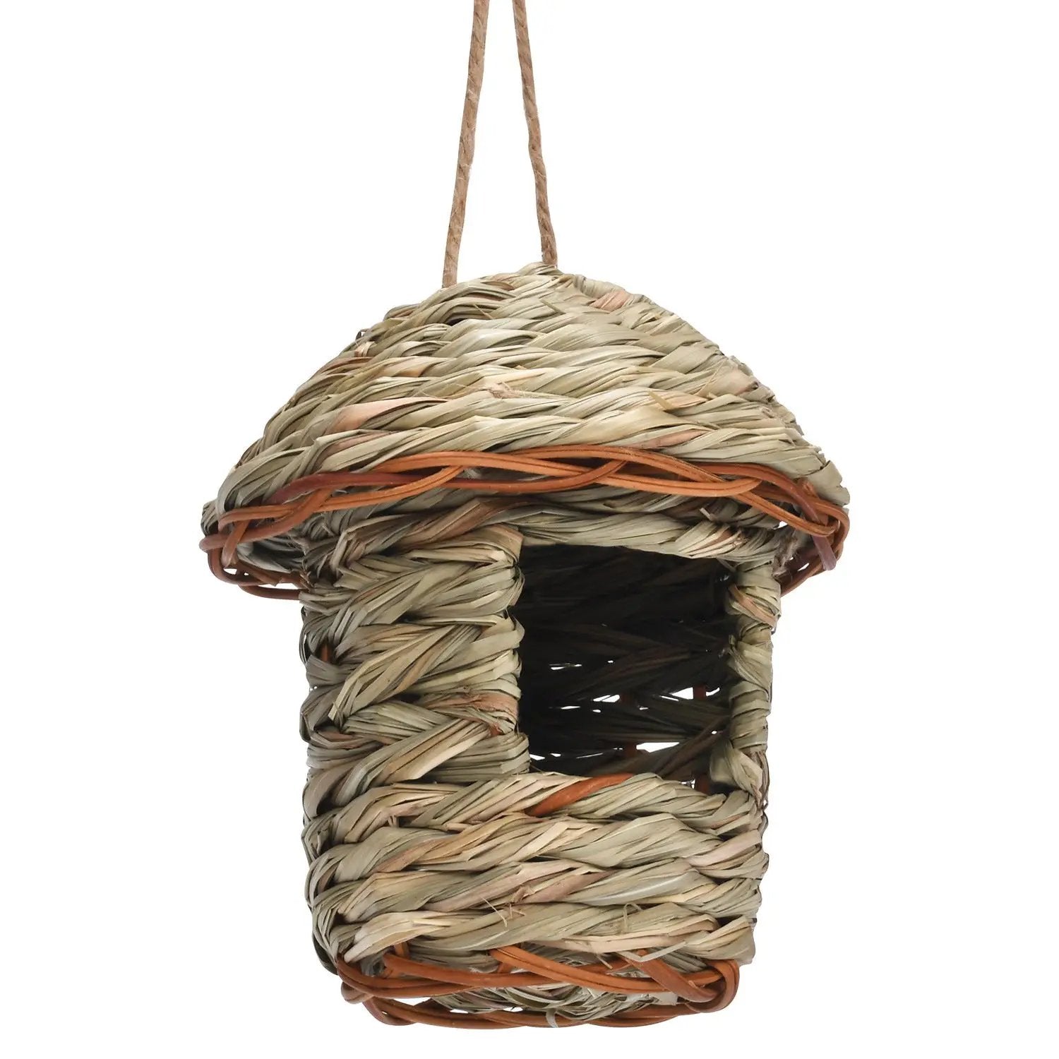 Artisan Handmade Straw Bird Nest Small Natural Yellow Grass Decor by Sell My Stuff