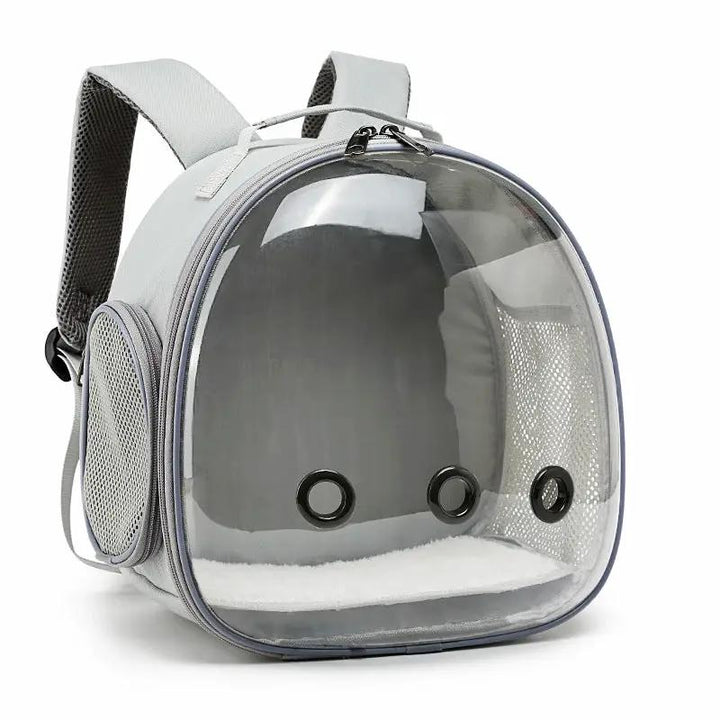 Transparent Small Animal Pet Backpack Carrier For Hamsters Guinea Pigs With Clear Bubble Window Travel Bag Case by Pet Zen