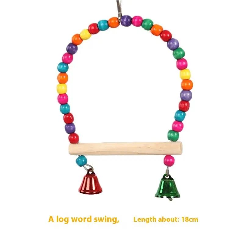 Parrot V 11 Solid Wood Pole Swing Grinding Claw Toy Bird Stand Rod Perches Small Medium Large Various Sizes Colors by Sell My Stuff