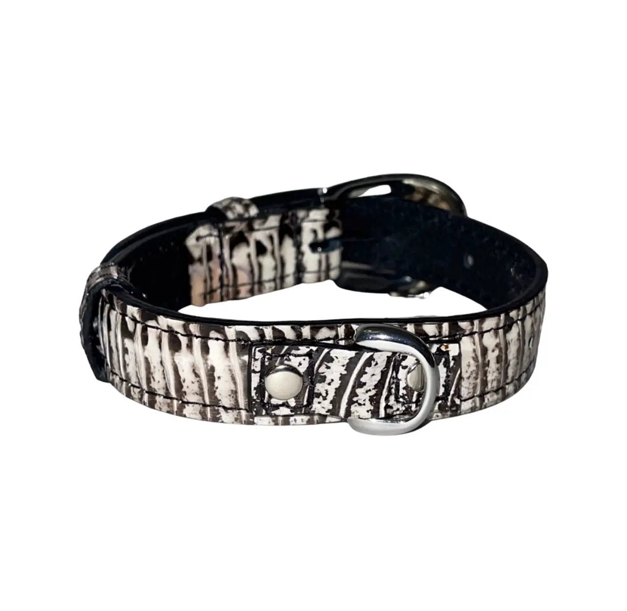 Luxur Snake Collar Black White 7-14 Inch by Allysa Payne Beverly Hills