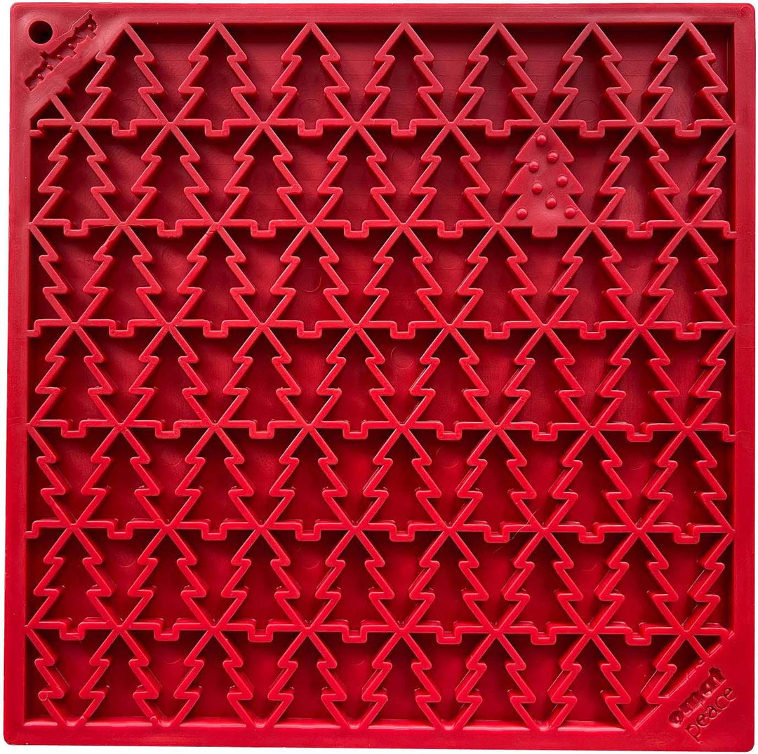 SodaPup Peace Christmas Tree TPE lick mat