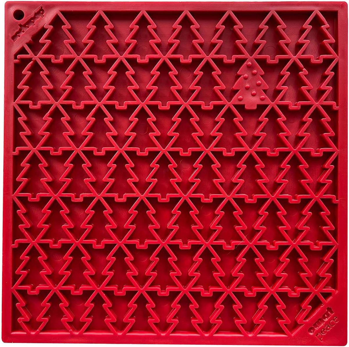 SodaPup Peace Christmas Tree TPE lick mat