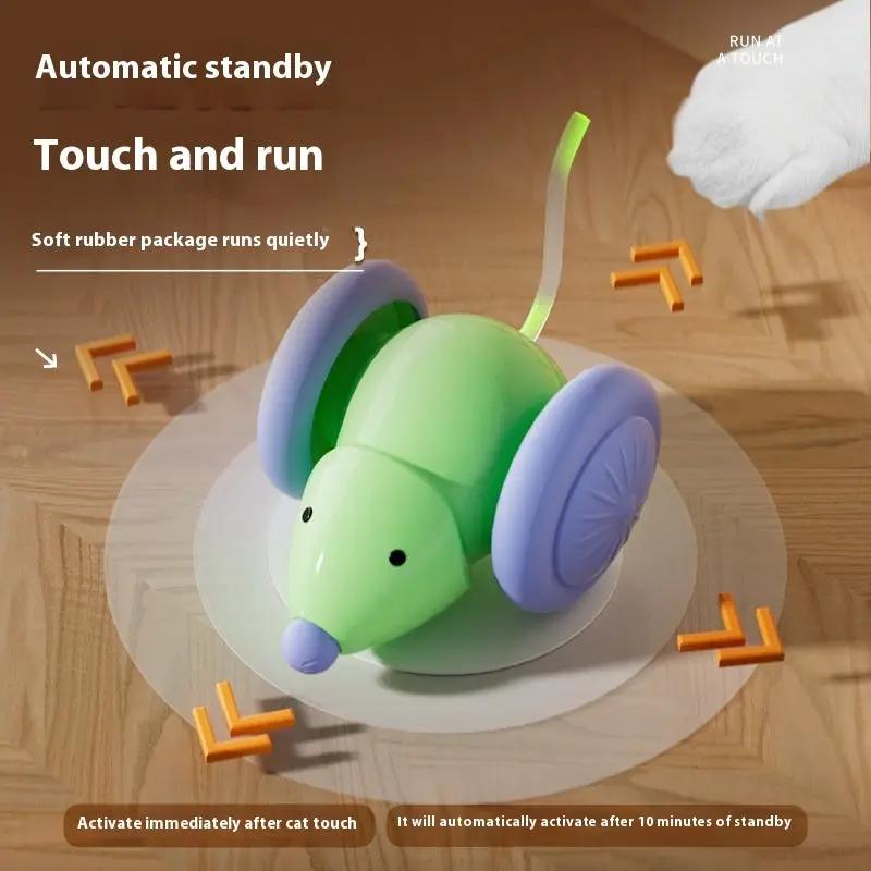 Interactive Electric Mouse Cat Toy With Intelligent Obstacle Avoidance Automatic Pet Teaser For Indoor Play Sessions by Sell My Stuff