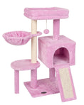 Charger l'image dans la visionneuse de la galerie, FISH&NAP Cute Cat Tree Kitten Cat Tower for Indoor Cat Condo Sisal Scratching Posts with Jump Platform Cat Furniture Activity Center Play House Pink - from For Animals, With Love
