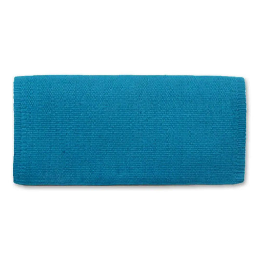 Mayatex San Juan Solid Soft Turquoise Wool Saddle Blanket 36x34 by Mayatex