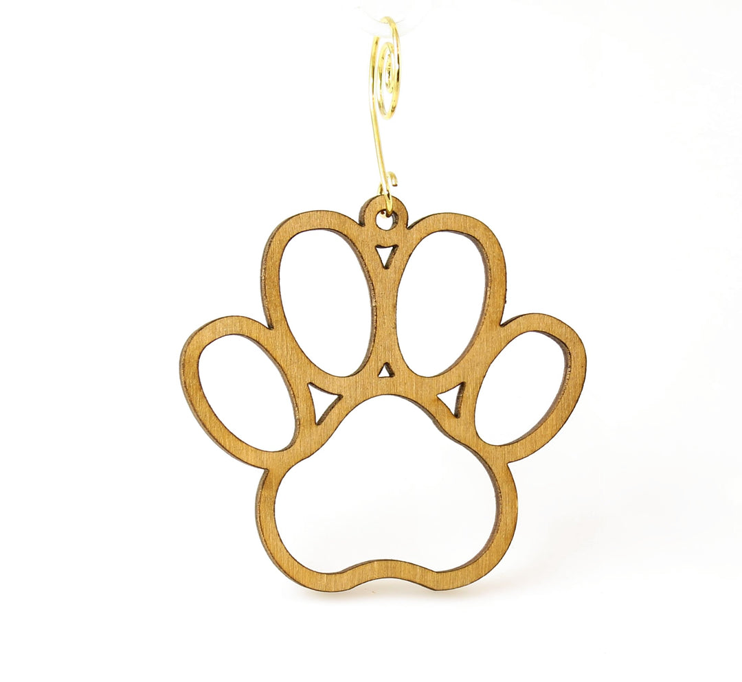 Dog Paw Christmas Ornament