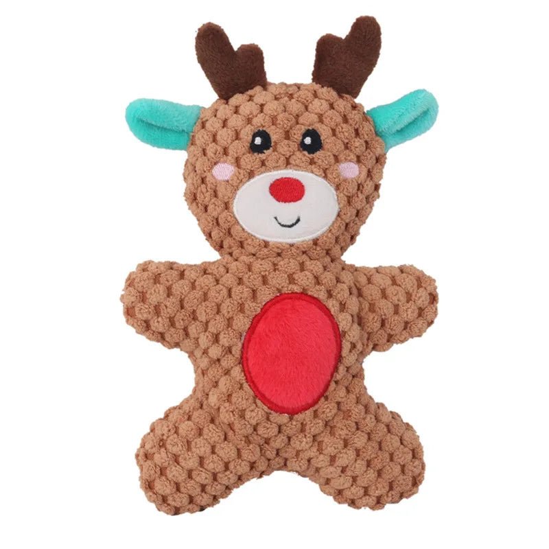 Christmas Plush Dog Toys – Santa, Reindeer, Gingerbread &amp; Donut – photo 11