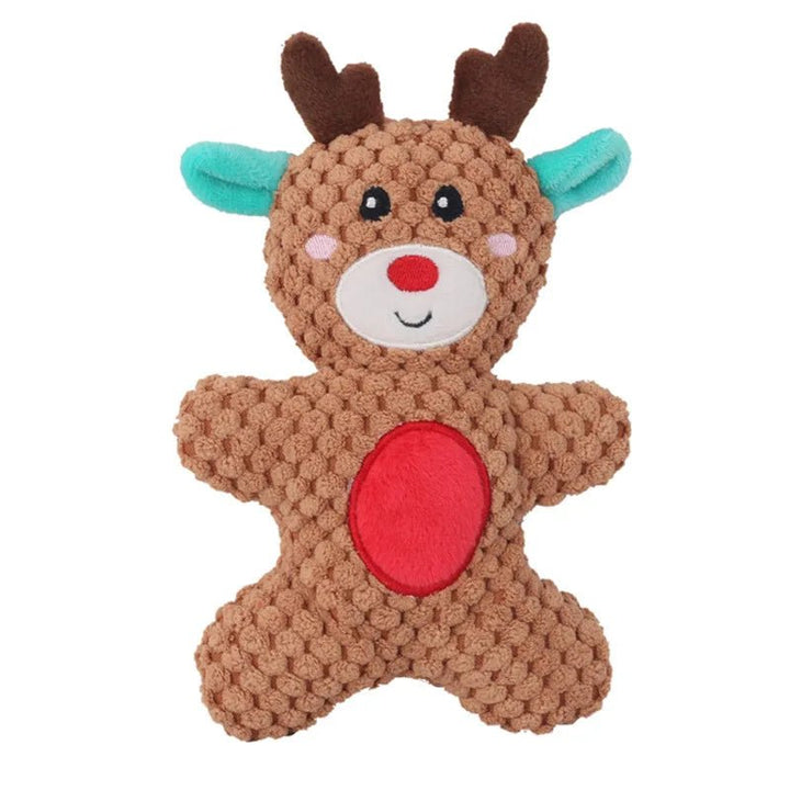 Christmas Plush Dog Toys – Santa, Reindeer, Gingerbread &amp; Donut – photo 11