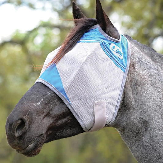 Cashel Crusader Fly Mask for Military Support Blue Warmblood - from For Animals, With Love