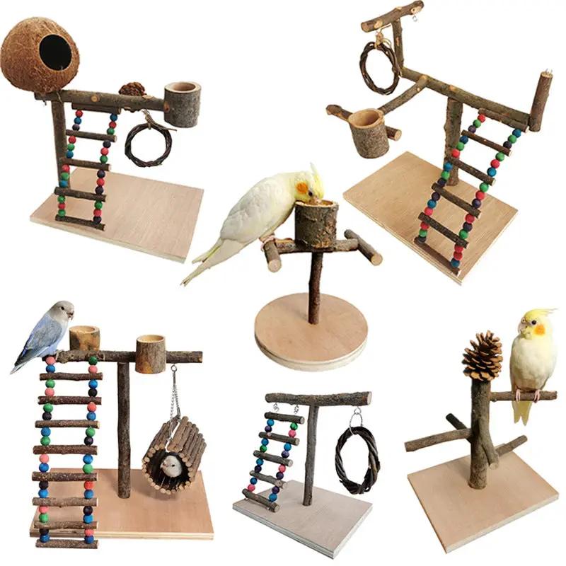 Premium Solid Wood Parrot Station Frame Training Bird Shelf Stand by Sell My Stuff