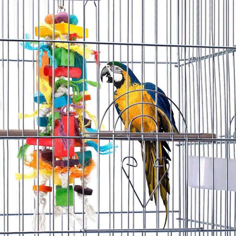 Premium Wooden Parrot Nibbling Toy For Medium And Large Birds Natural Durable Chew Stick by Sell My Stuff