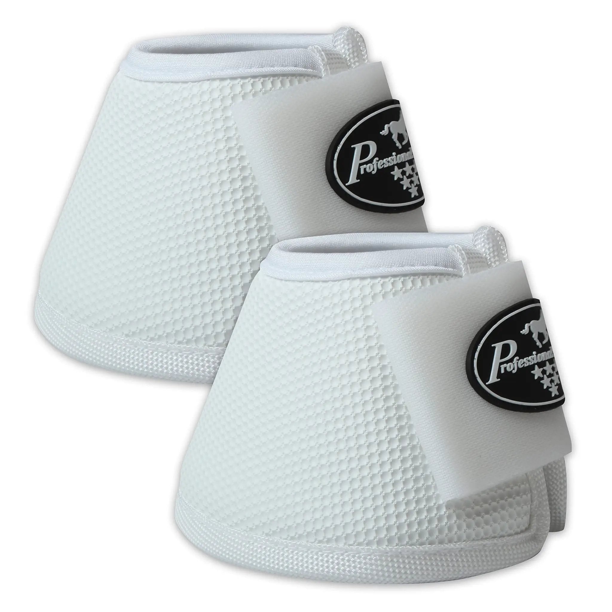 Professionals Choice All-Purpose Bell Boots for Horses | Sold in Pairs | Small | White | Without Fleece - from For Animals, With Love