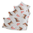 Load image into Gallery viewer, Whippet and Greyhound Dinosaur Cotton Pajamas for pets, gray fabric with brown dinosaur prints
