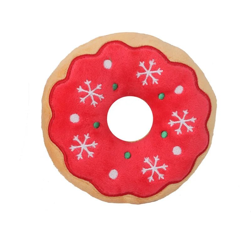 Christmas Plush Dog Toys – Santa, Reindeer, Gingerbread &amp; Donut – photo 9