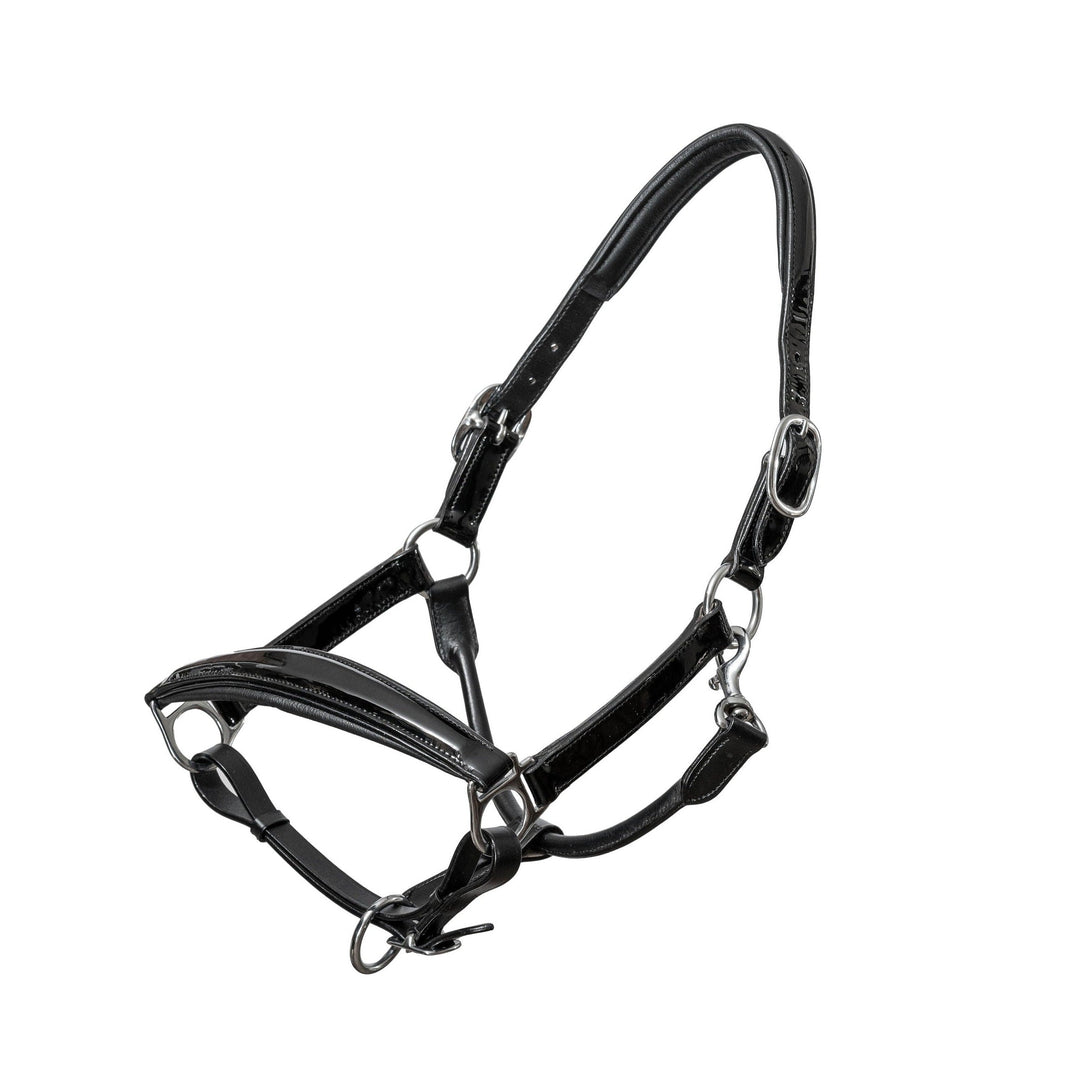 Halter Ego Valentina Black Patent Leather Horse Halter