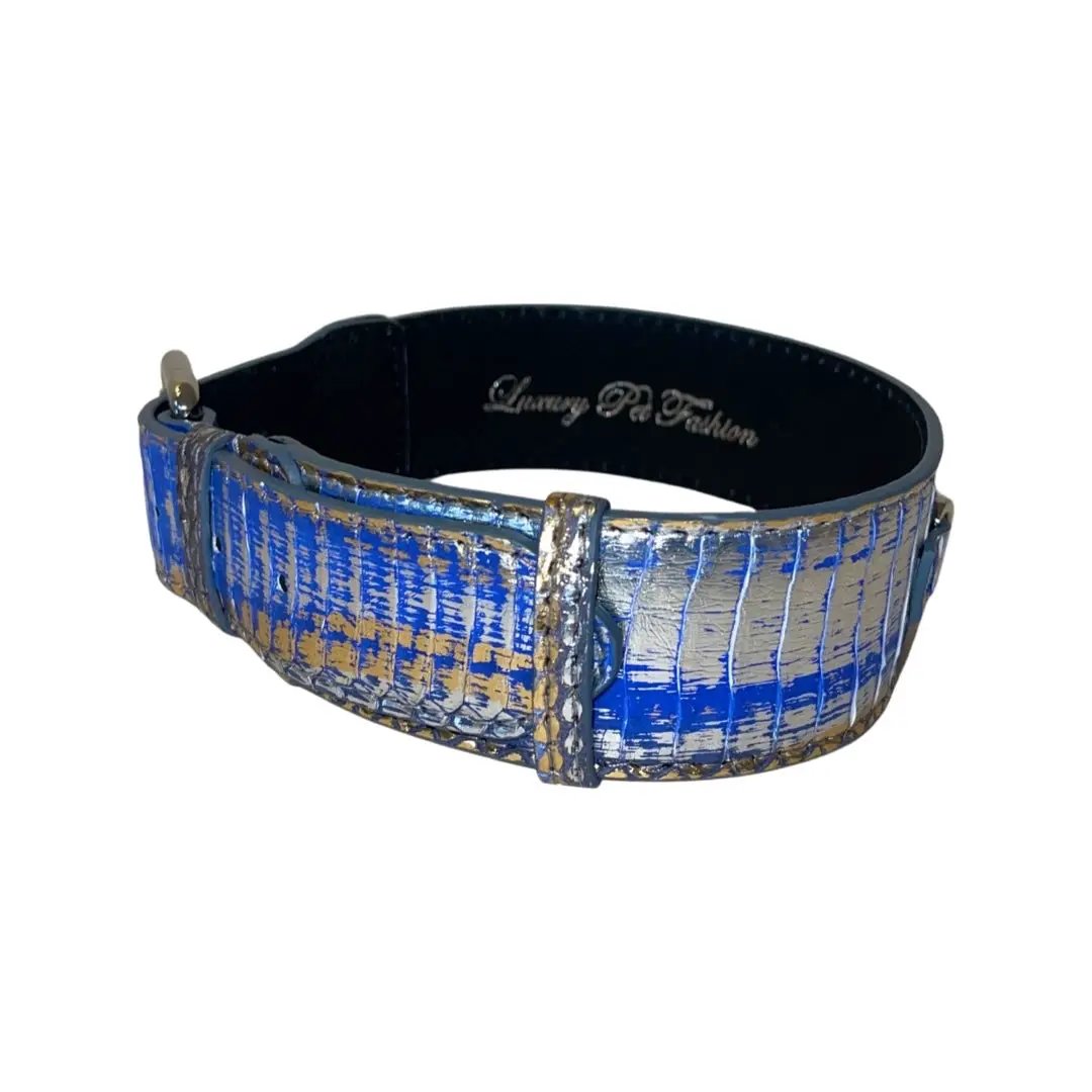Stunning By Stunning Multi-Color Snake Collar Silver Hardware by Allysa Payne Beverly Hills